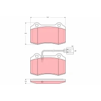 Brake pads for disc brakes