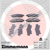 Brake pads for disc brakes