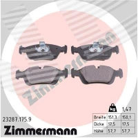 Brake pads for disc brakes