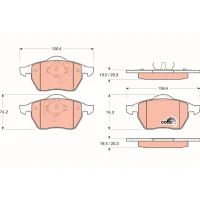 Brake pads for disc brakes