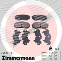 Brake pads for disc brakes