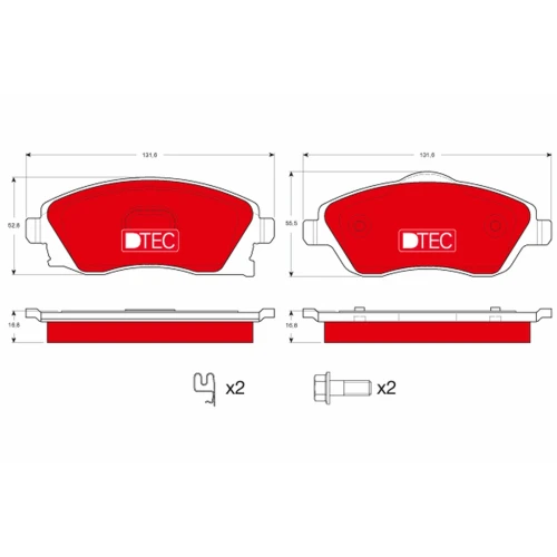 BRAKE PADS FOR DISC BRAKES - 0