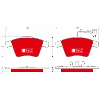 Brake pads for disc brakes