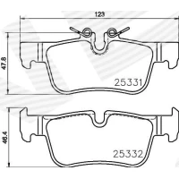 Brake pads for disc brakes