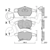 Brake pads for disc brakes