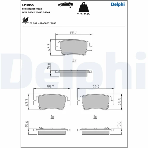 BRAKE PADS FOR DISC BRAKES - 0