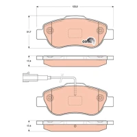 Brake pads for disc brakes