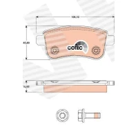 Brake pads for disc brakes