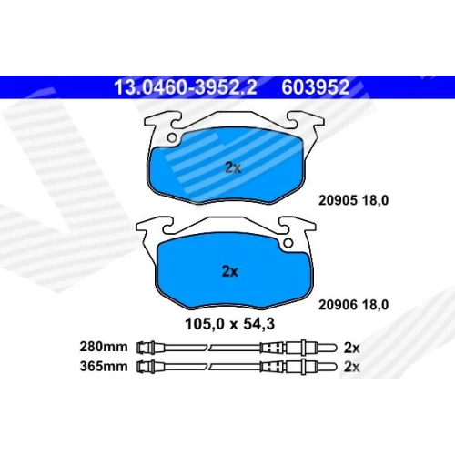 BRAKE PADS FOR DISC BRAKES - 0