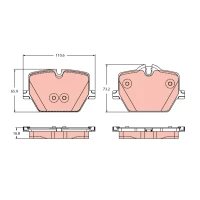 Brake pads for disc brakes