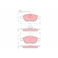 Brake pads for disc brakes