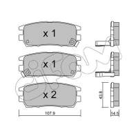 Brake pads for disc brakes