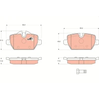 Brake pads for disc brakes