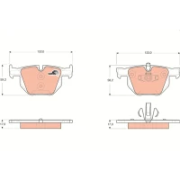 Brake pads for disc brakes