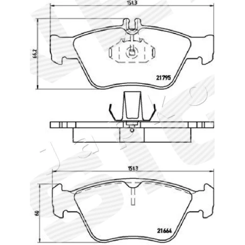 BRAKE PADS FOR DISC BRAKES - 1