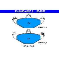 Brake pads for disc brakes