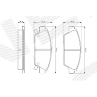 Brake pads for disc brakes