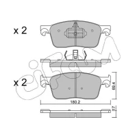 Brake pads for disc brakes