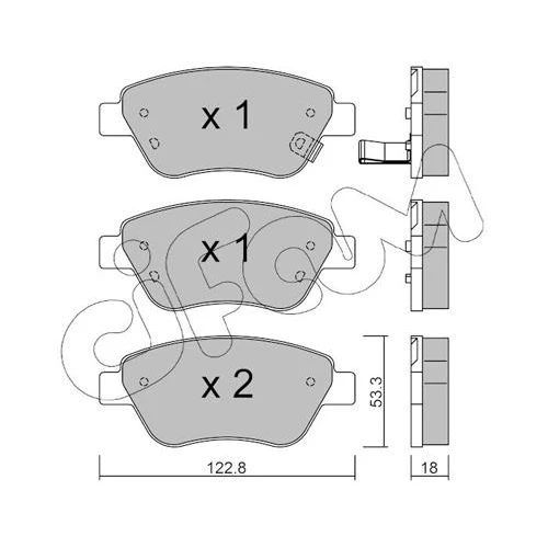 BRAKE PADS FOR DISC BRAKES - 0