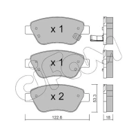 Brake pads for disc brakes