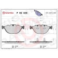 Brake pads for disc brakes