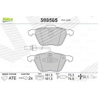 Brake pads for disc brakes