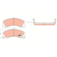 Brake pads for disc brakes