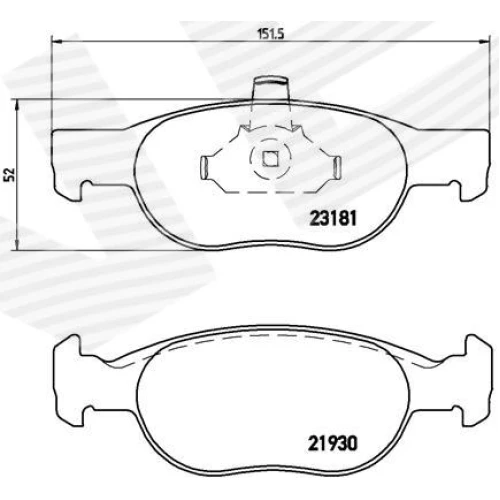 BRAKE PADS FOR DISC BRAKES - 0