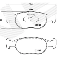 Brake pads for disc brakes