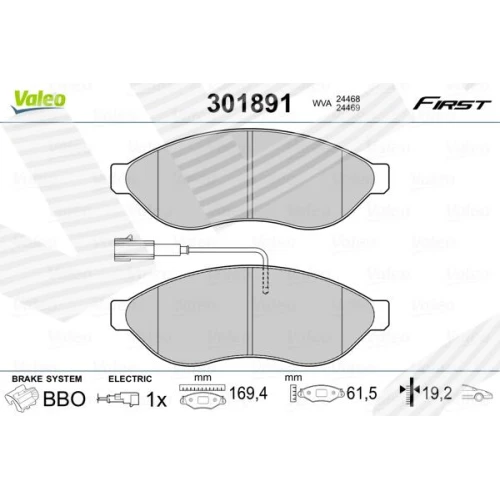 BRAKE PADS FOR DISC BRAKES - 0