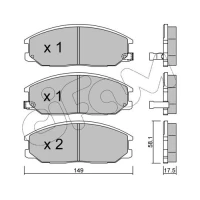 Brake pads for disc brakes