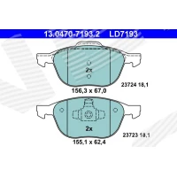 Brake pads for disc brakes