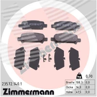 Brake pads for disc brakes