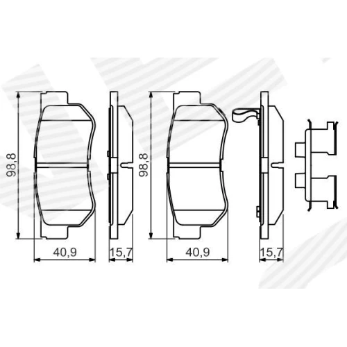 BRAKE PADS FOR DISC BRAKES - 6