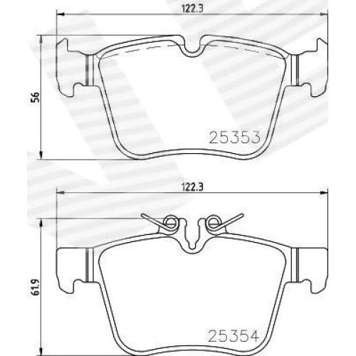 BRAKE PADS FOR DISC BRAKES - 0