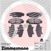 Brake pads for disc brakes