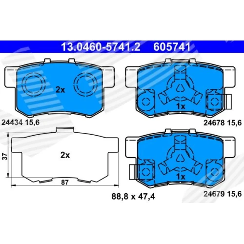 BRAKE PADS FOR DISC BRAKES - 0