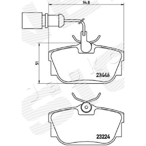 BRAKE PADS FOR DISC BRAKES - 1