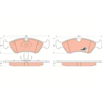 Brake pads for disc brakes