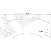 Brake pads for disc brakes