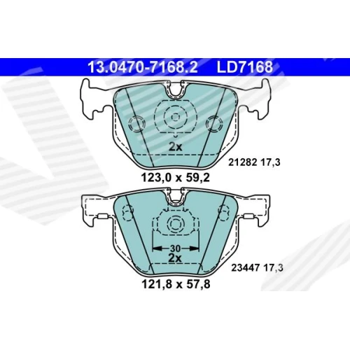 BRAKE PADS FOR DISC BRAKES - 0