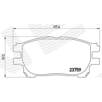 Brake pads for disc brakes