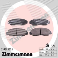 Brake pads for disc brakes