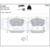 Brake pads for disc brakes