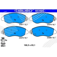 Brake pads for disc brakes