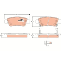 Brake pads for disc brakes