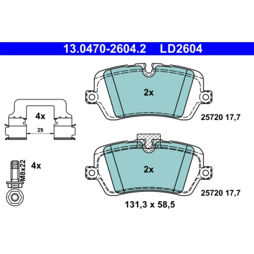 BRAKE PADS FOR DISC BRAKES - 0