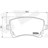 Brake pads for disc brakes