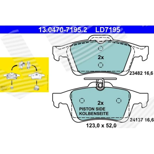 BRAKE PADS FOR DISC BRAKES - 0