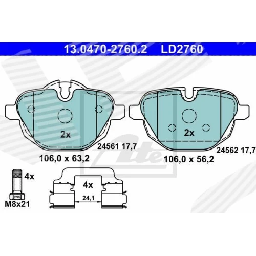 BRAKE PADS FOR DISC BRAKES - 0